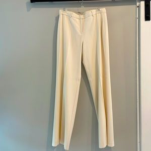Express stretch wide leg cream wool blend dress slacks.   Size 7/8 Tall.